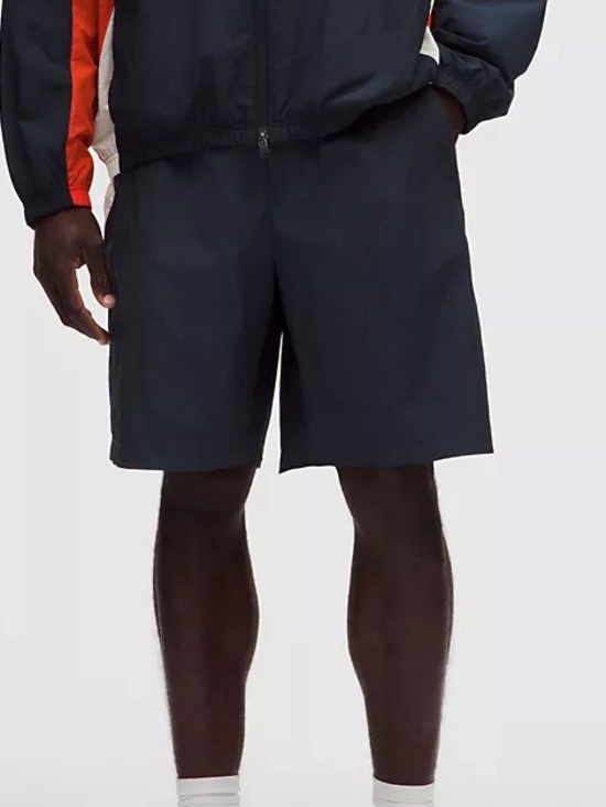 lululemon athletica Other - NWT Lululemon Nylon Relaxed Track Short 9” True Navy/Coconut Ivory Men’s L